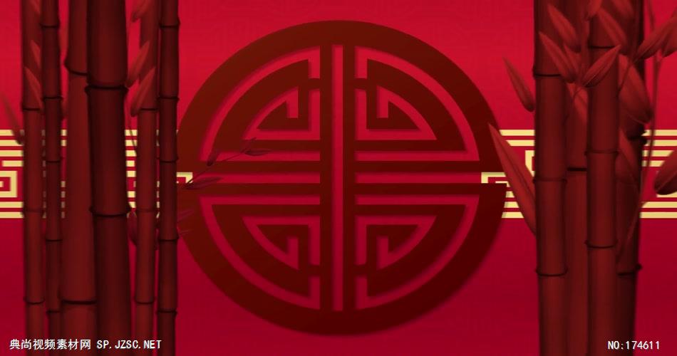 14061 中国风春节新年喜庆动画片头ae免费模板素材 ae素材