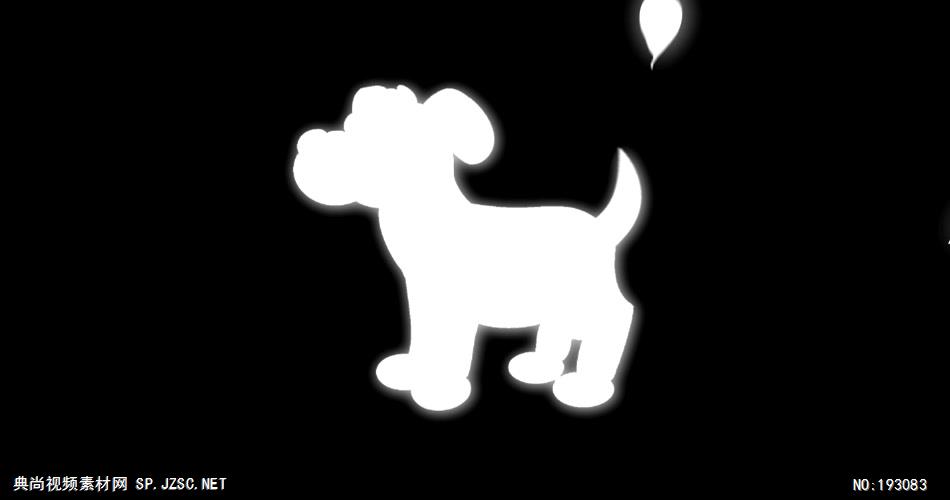 卡通动物绘画过程  DogAlpha 视频素材下载