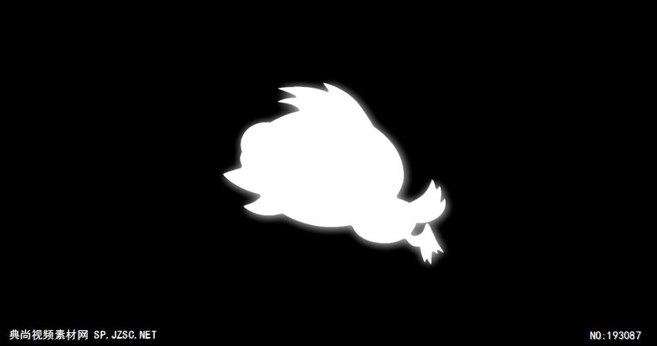 卡通动物绘画过程  BirdAlpha 视频素材下载
