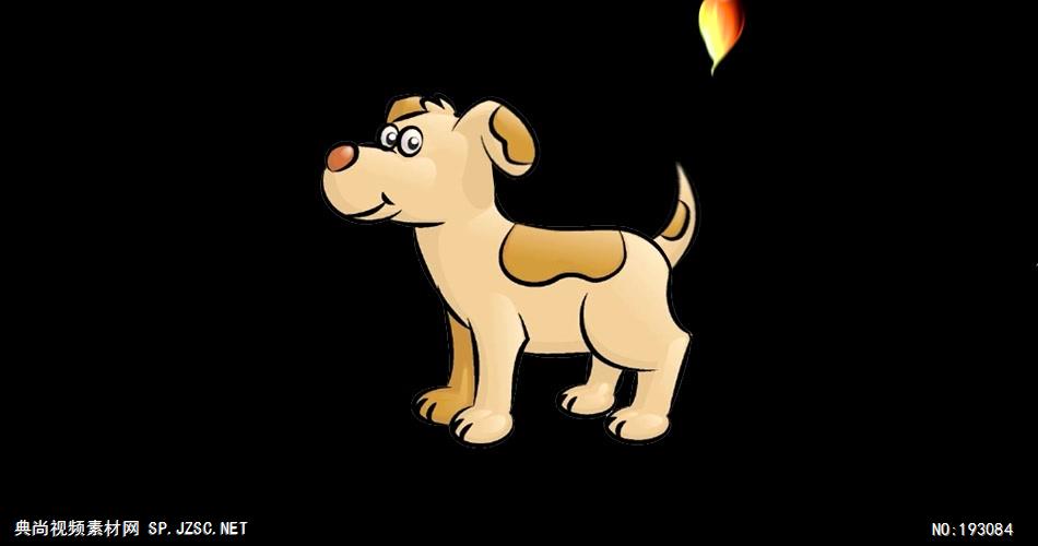 卡通动物绘画过程  Dog 视频素材下载