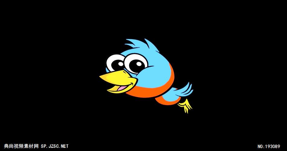 卡通动物绘画过程  Bird 视频素材下载
