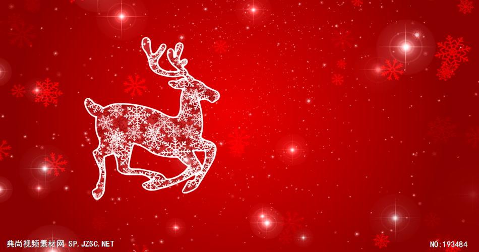 圣诞驯鹿背景素材  ChristmasDeerOptopn01 视频素材下载