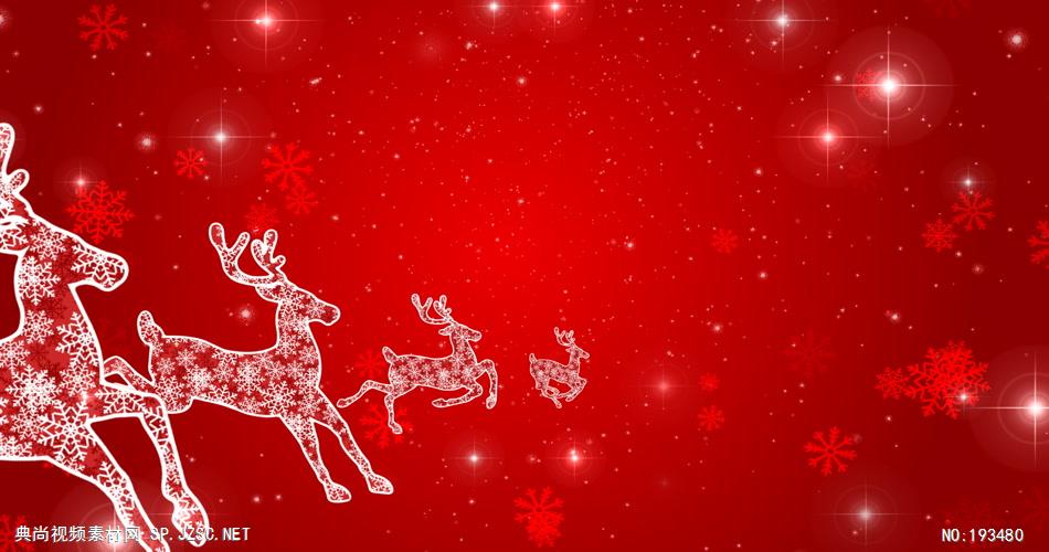 圣诞驯鹿背景素材  ChristmasDeerOptopn02 视频素材下载