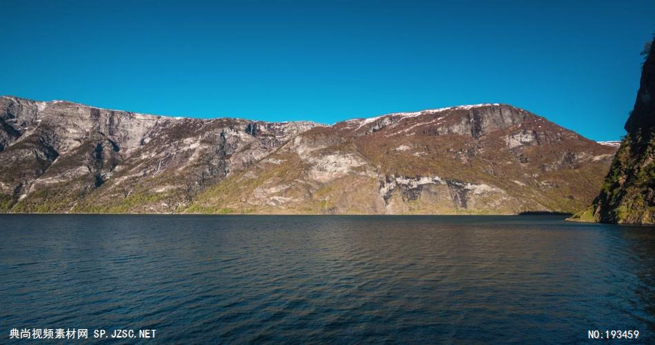 在船上看到的风景素材    Fjordboatridetwo 视频素材下载
