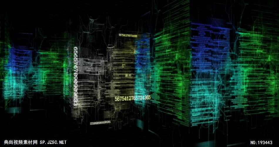 数码城市虚拟空间背景素材  CyberCitybydelafex 视频素材下载