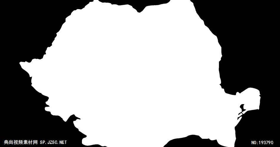 欧洲一些国家的轮廓素材     RomaniaVPP 视频素材下载