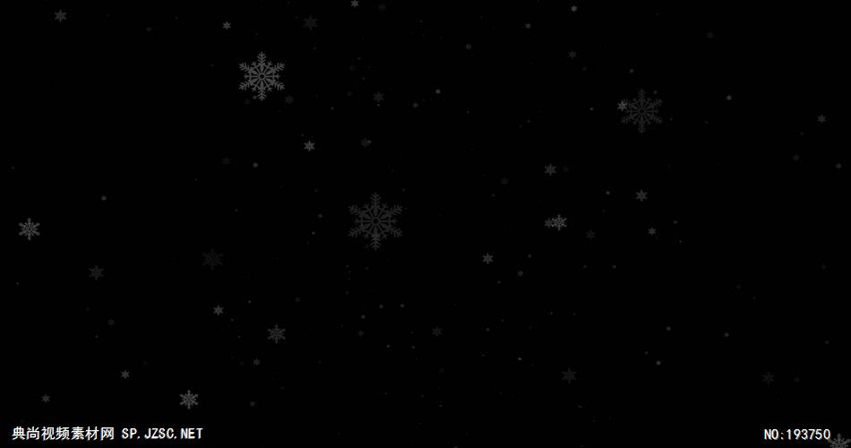 梦幻的雪花动画   ___slow5 视频素材下载