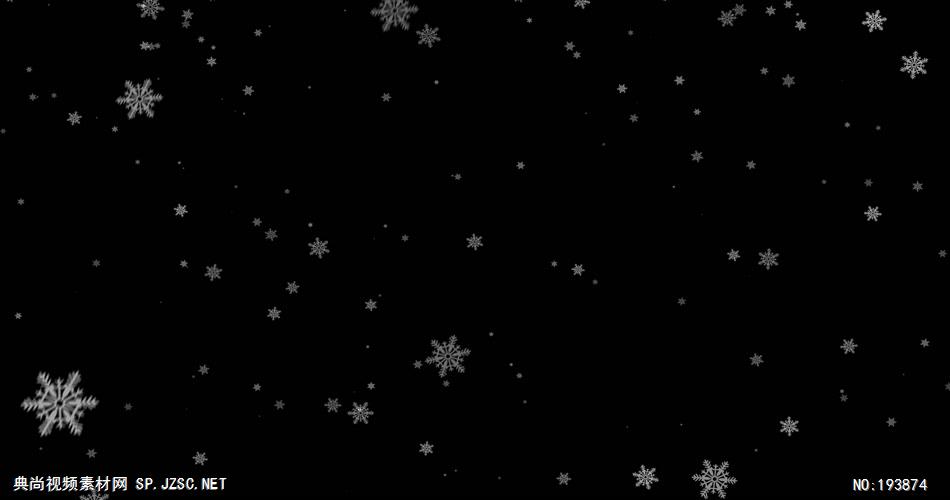梦幻的雪花动画   ___vector4 视频素材下载