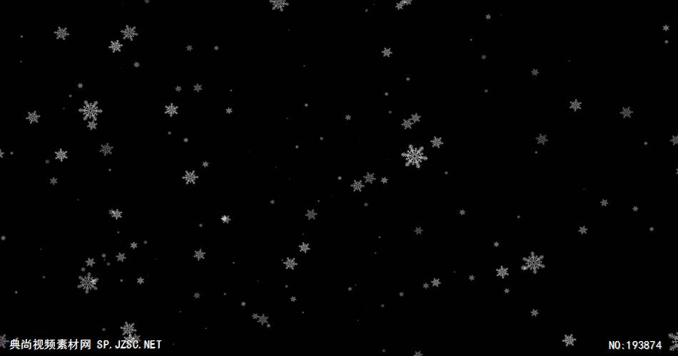 梦幻的雪花动画   ___vector4 视频素材下载