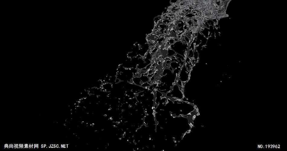 水流、水溅开   splash01 视频素材下载