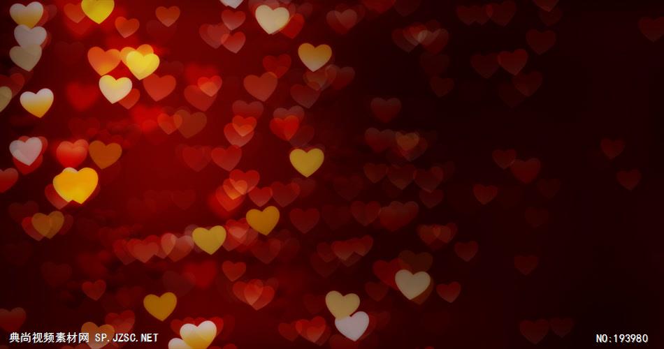 浪漫唯美的爱心光斑素材 HeartFloat 视频素材下载