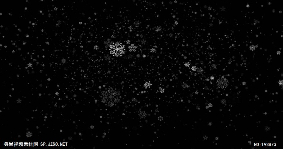 梦幻的雪花动画   ___vector5 视频素材下载