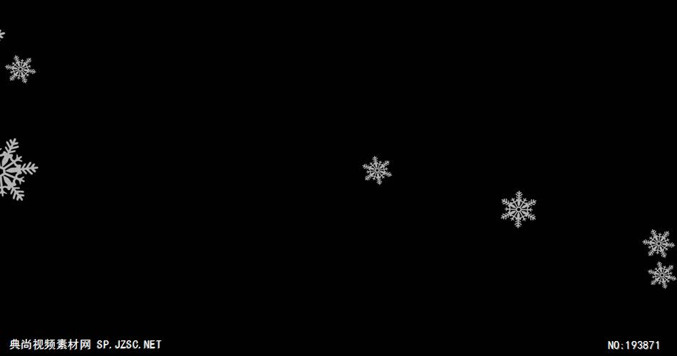 梦幻的雪花动画   ___vector9 视频素材下载