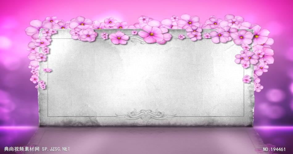 粉色小花装饰素材  FloralAccessoriesSD 视频素材下载
