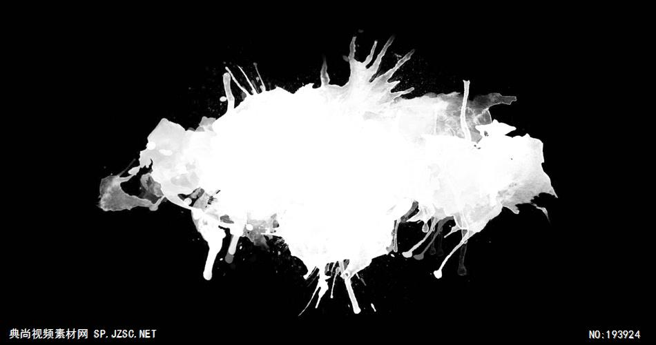 水墨水彩和笔刷 -Splatter02 视频素材下载
