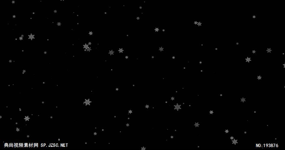 梦幻的雪花动画   ___vector1 视频素材下载