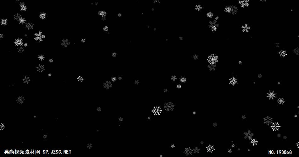 梦幻的雪花动画   ___vector11 视频素材下载