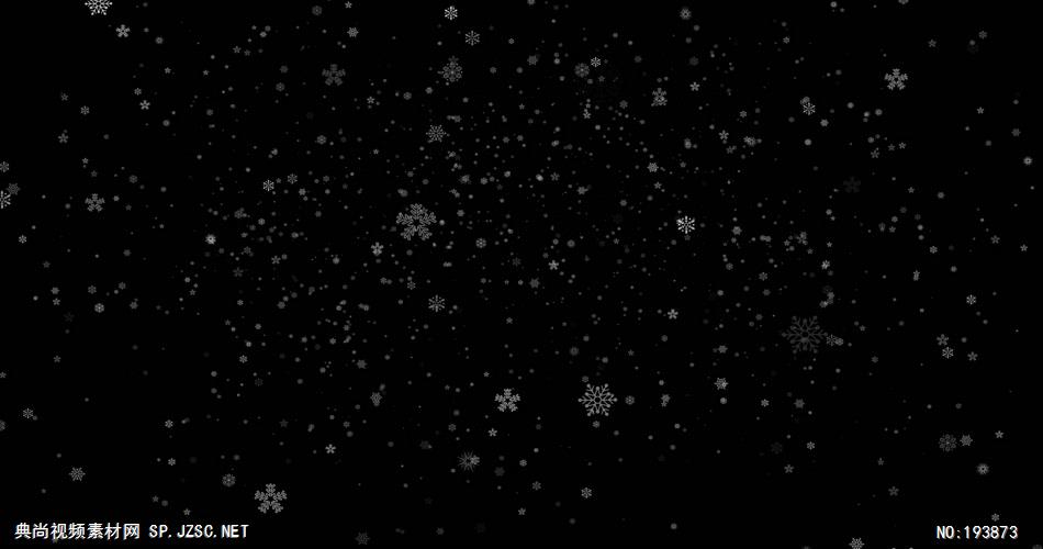 梦幻的雪花动画   ___vector5 视频素材下载