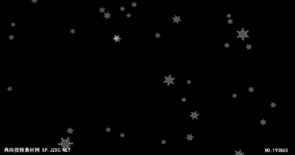 梦幻的雪花动画   ___vector12 视频素材下载