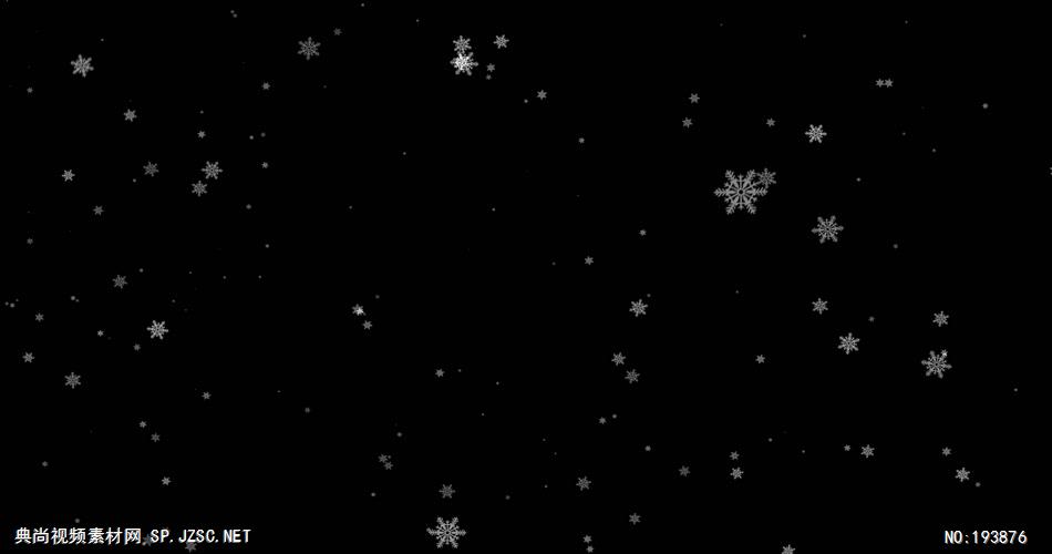 梦幻的雪花动画   ___vector1 视频素材下载