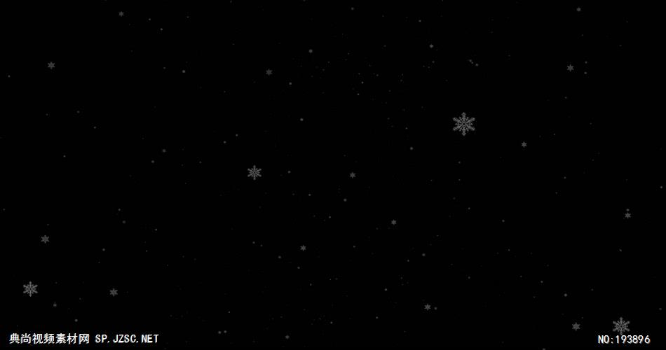 梦幻的雪花动画   ___vector8 视频素材下载