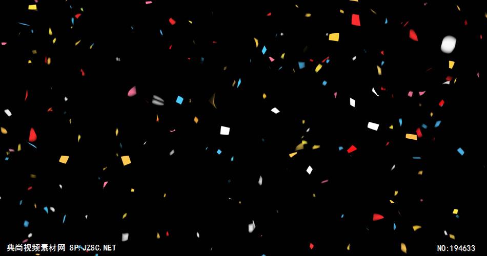 纸屑掉落视频    ulticoloredCelebrationConfettiFalling4K9 视频素材下载