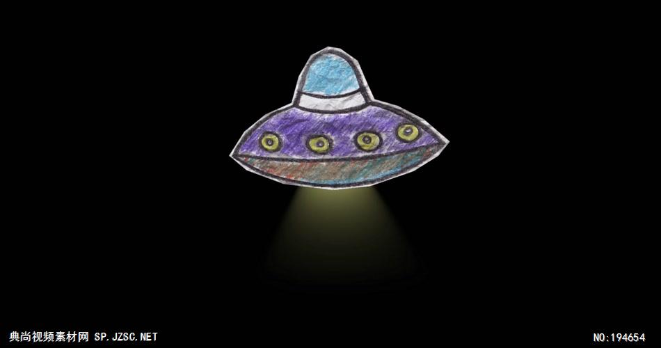 纸质装饰元素  (   )AlienShip 视频素材下载