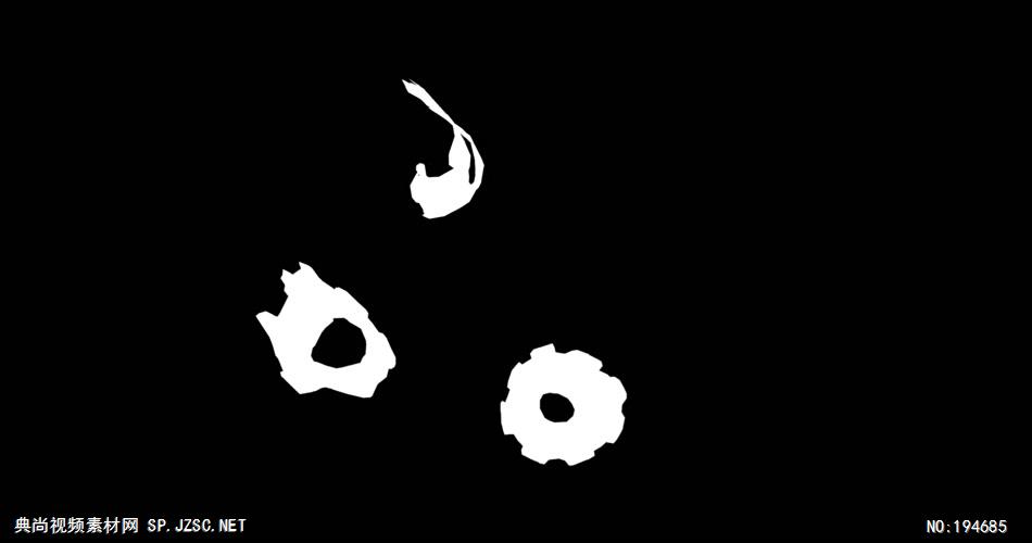 纸质装饰元素  (   )GearsLuma 视频素材下载