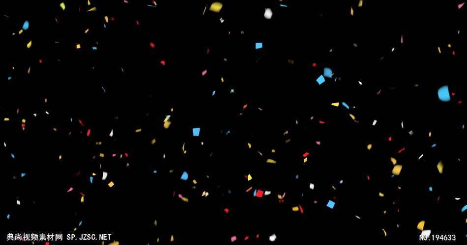 纸屑掉落视频    ulticoloredCelebrationConfettiFalling4K9 视频素材下载