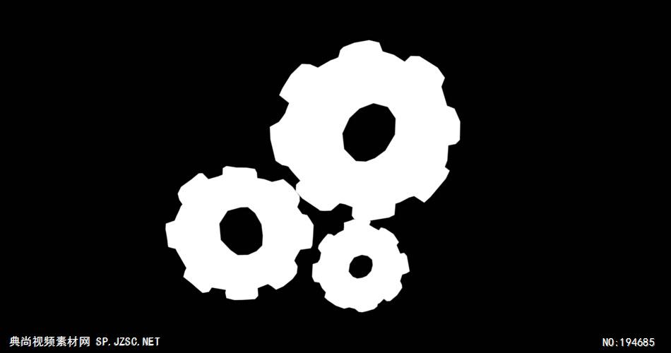纸质装饰元素  (   )GearsLuma 视频素材下载