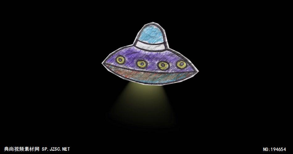 纸质装饰元素  (   )AlienShip 视频素材下载