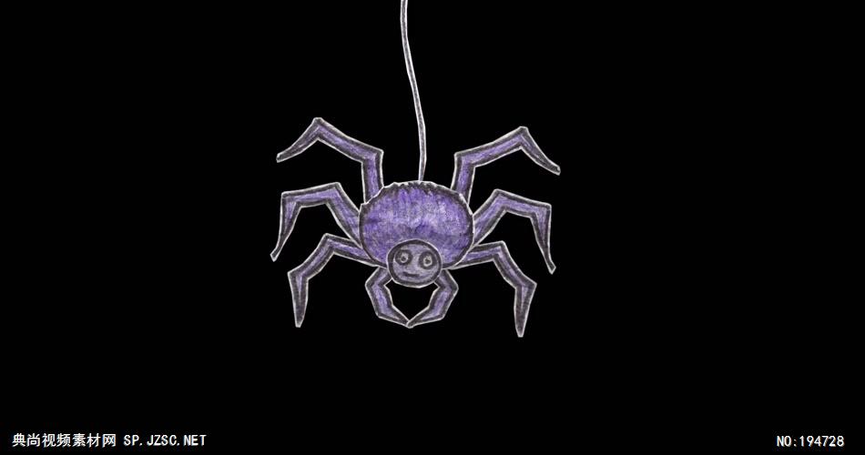 纸质装饰元素  (   )Spider 视频素材下载