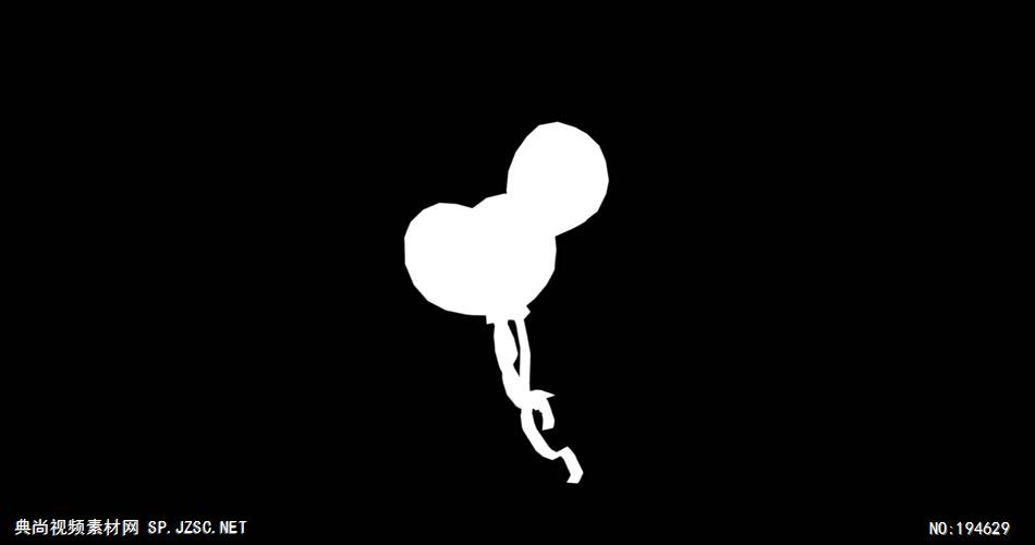 纸质装饰元素  (   )BalloonsLuma 视频素材下载