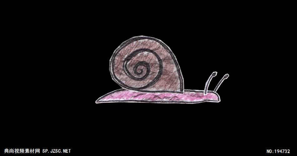 纸质装饰元素  (   )Snail 视频素材下载