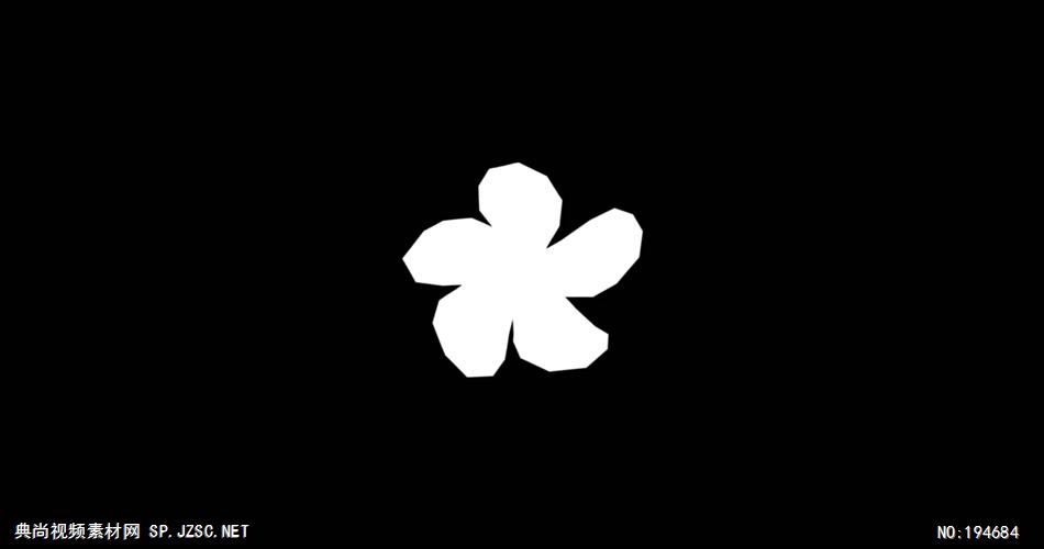 纸质装饰元素  (   )Flower4Luma 视频素材下载