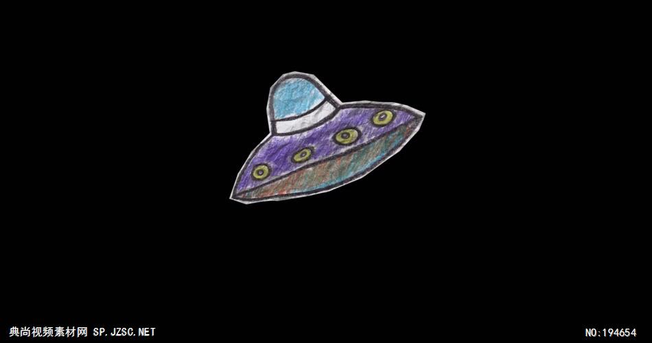 纸质装饰元素  (   )AlienShip 视频素材下载