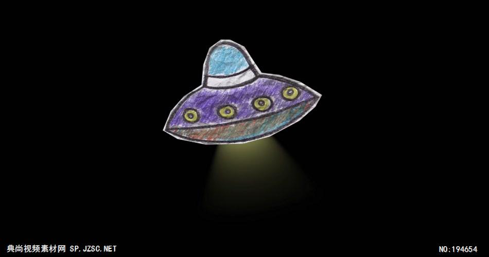 纸质装饰元素  (   )AlienShip 视频素材下载