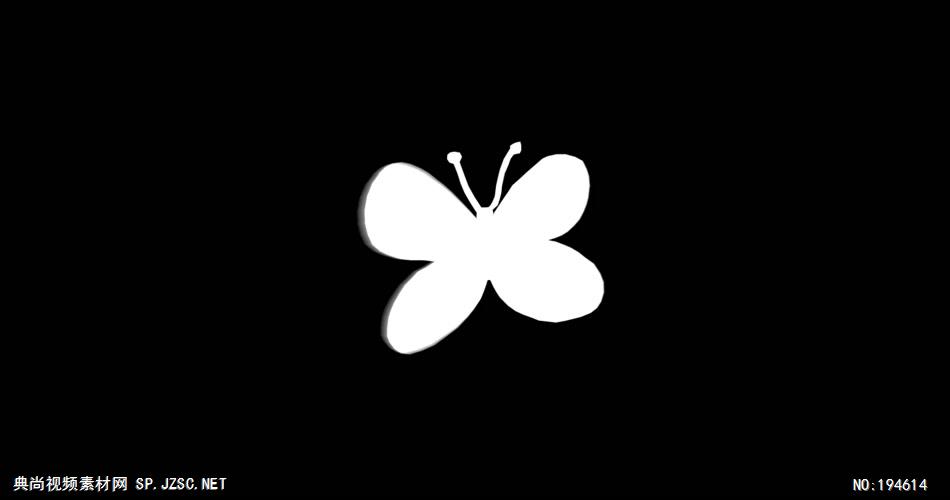 纸质装饰元素  (   )ButterflyLuma 视频素材下载