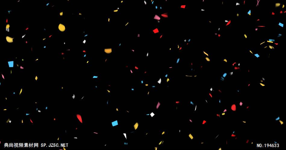 纸屑掉落视频    ulticoloredCelebrationConfettiFalling4K9 视频素材下载