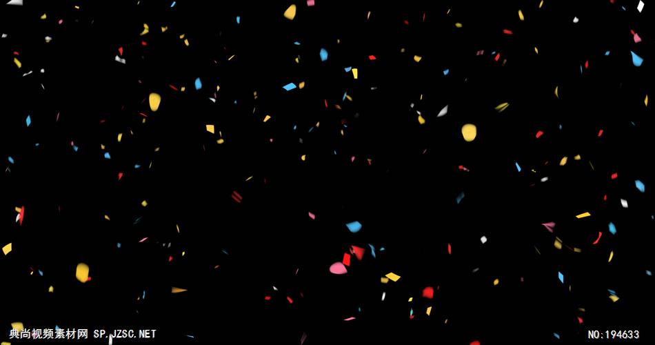 纸屑掉落视频    ulticoloredCelebrationConfettiFalling4K9 视频素材下载