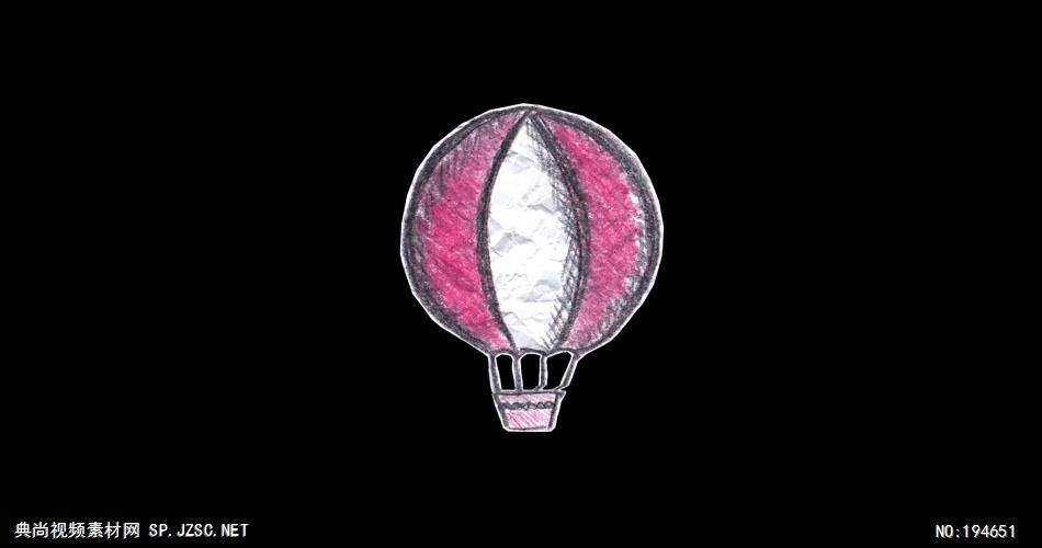 纸质装饰元素  (   )AirBallon2 视频素材下载