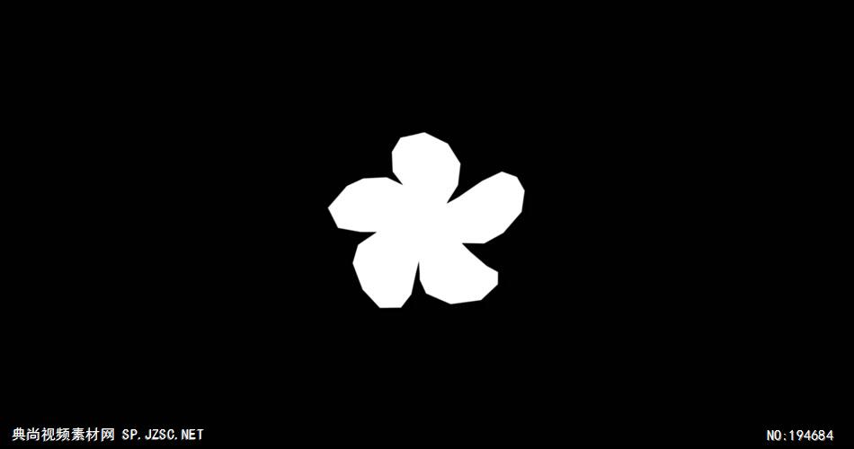 纸质装饰元素  (   )Flower4Luma 视频素材下载