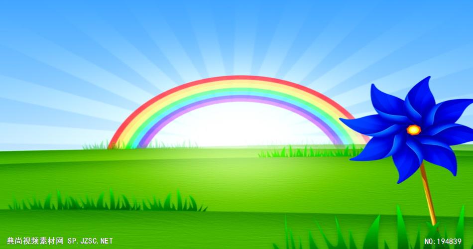 缤纷夏日彩虹主题的素材  RainbowRisingSD 视频素材下载