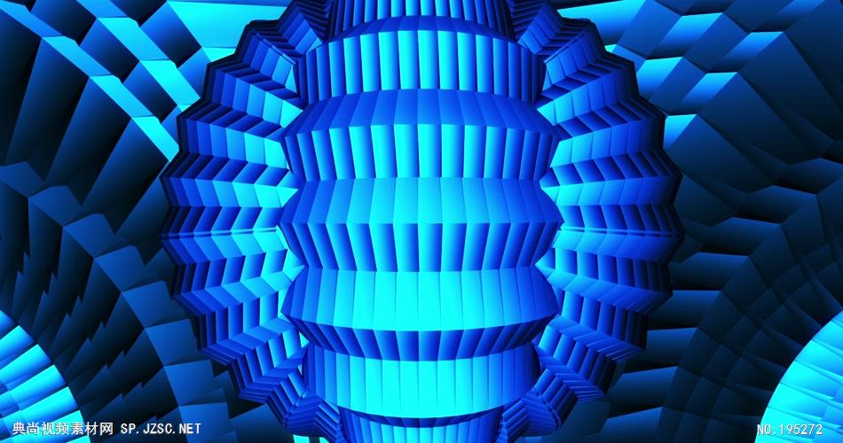 蓝色霓虹背景素材 NeonRotor02 视频素材下载