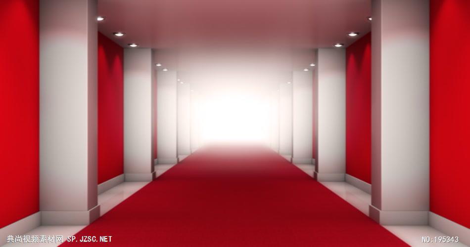 走进荣耀的红色走廊循环素材 ApproachingGlorySD 视频素材下载