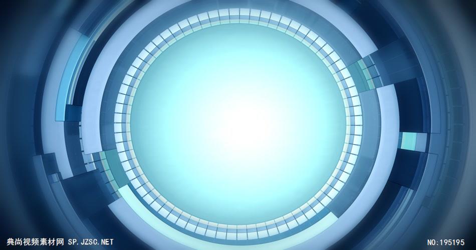蓝色圆形旋转素材  RoundPositioningHD 视频素材下载
