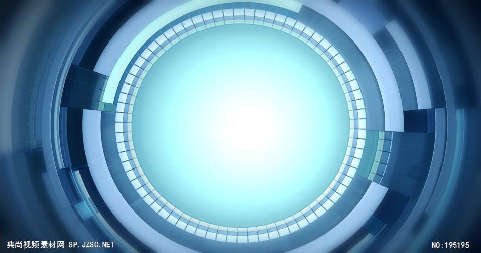 蓝色圆形旋转素材  RoundPositioningHD 视频素材下载