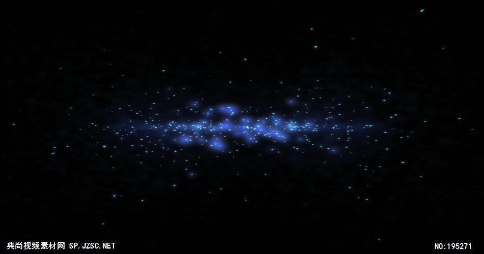 蓝色粒子星光素材BlueStarSpaceSHORTH264OV 视频素材下载