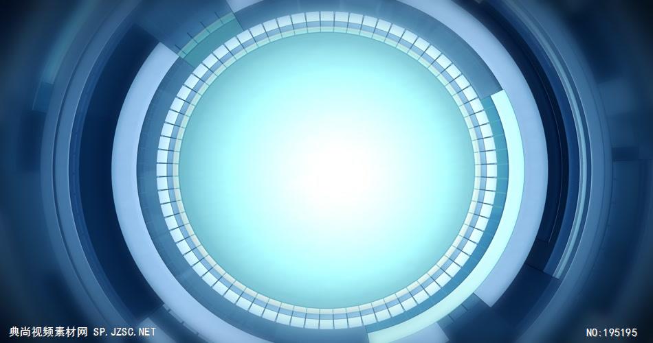 蓝色圆形旋转素材  RoundPositioningHD 视频素材下载