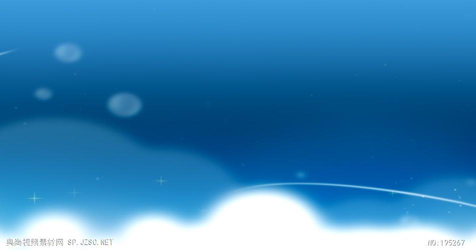 蓝色天空背景循环素材-柔软的感觉 SoftSkySD 视频素材下载